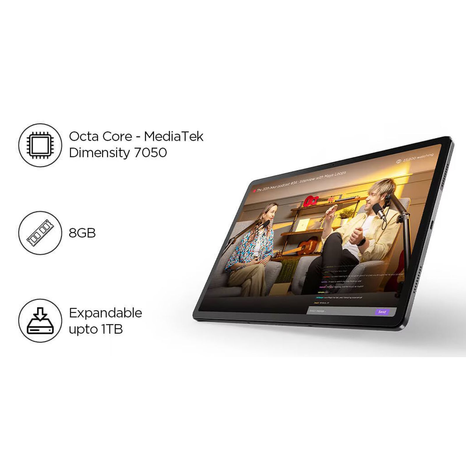 Buy Lenovo Tab P12 Wi-Fi Android Tablet (12.7 Inch, 8GB RAM, 128GB